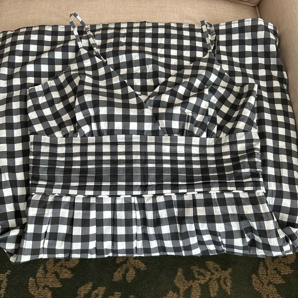 Banana Republic Black and White Checkered Women's Dress size 8 - Picture 6 of 8